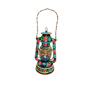 Hand-Painted Truck Art Lantern – Traditional Laltain Décor