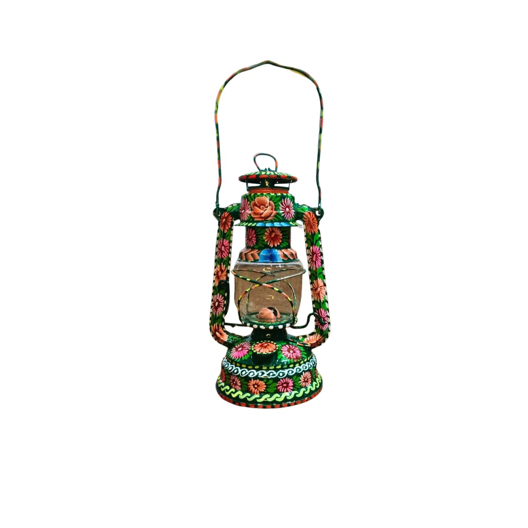 Hand-Painted Truck Art Lantern – Traditional Laltain Décor